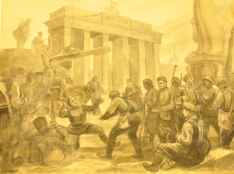 Рисунки автора Знамени Победы доступны на портале Президентской библиотеки