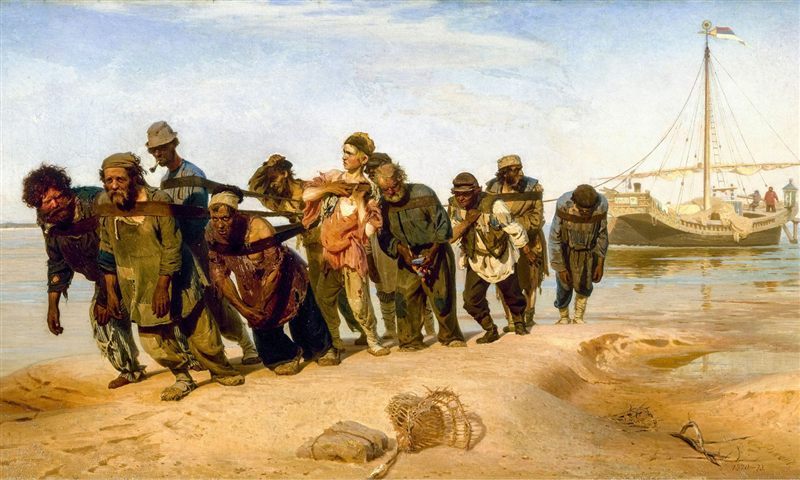 Илья Репин, Бурлаки на Волге, 1870–1873