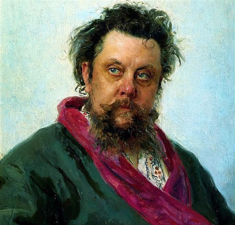 Модест Мусоргский, портрет Репина, 1881