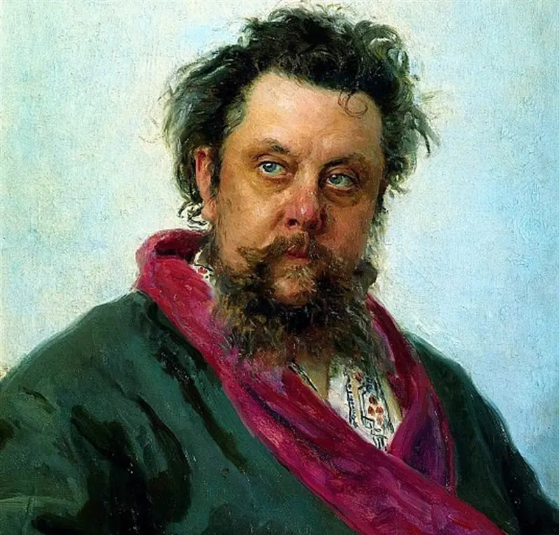 Модест Мусоргский, портрет Репина, 1881