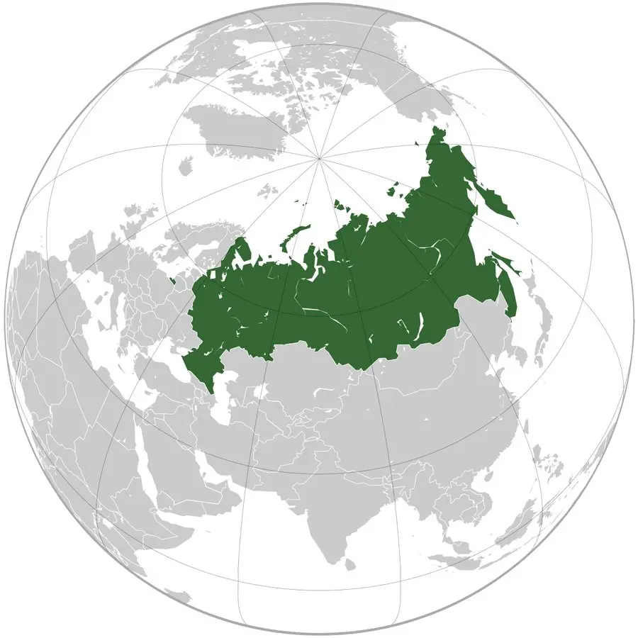 Россия на глобусе