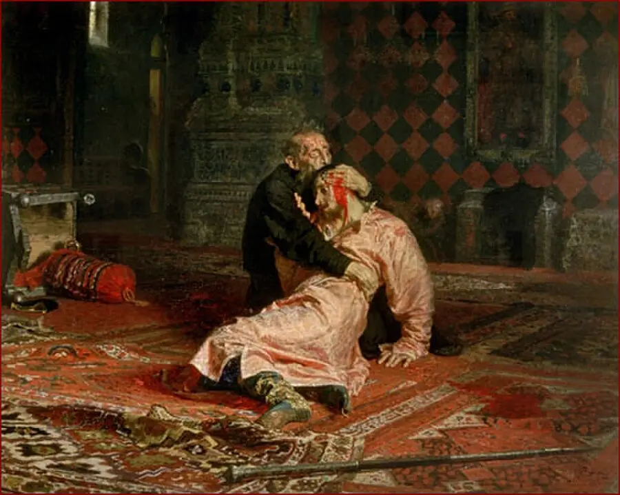 Ivan Hrozný a jeho syn Ivan, Ilja Repin, 1885