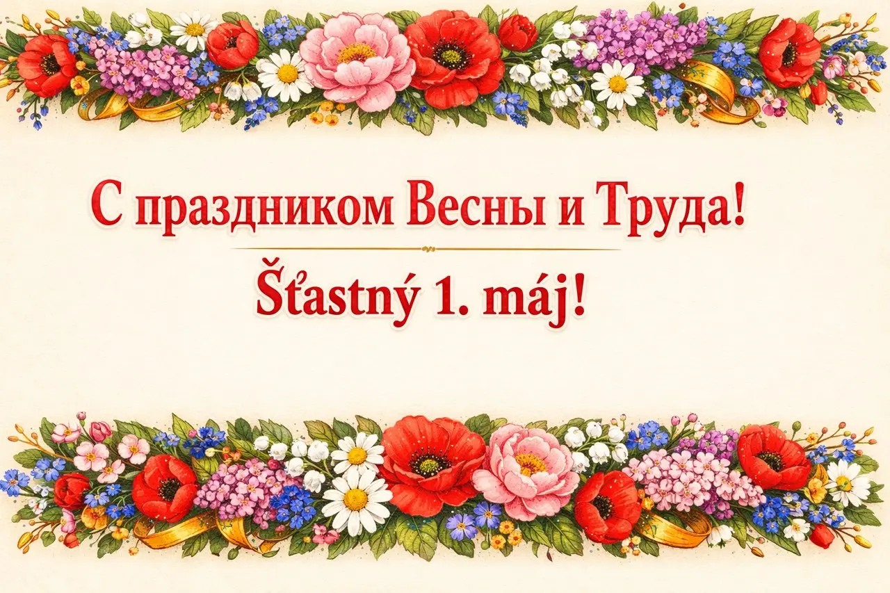 С праздником Весны и Труда! Šťastný 1. máj!