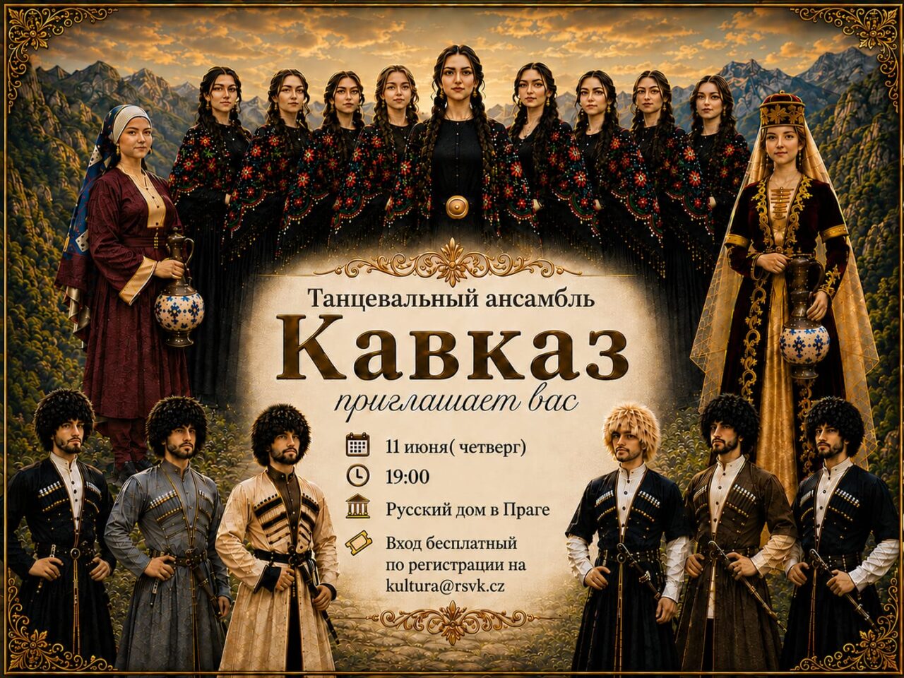 Танцевальный ансамбль «Кавказ»: первый сольный концерт ко Дню России