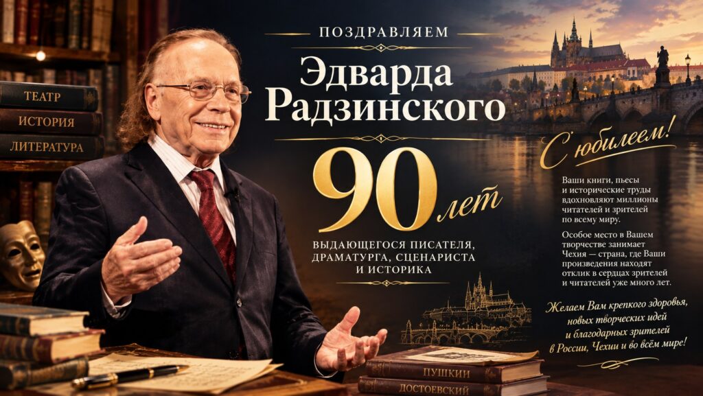 Поздравляем Эдварда Радзинского — 90 лет