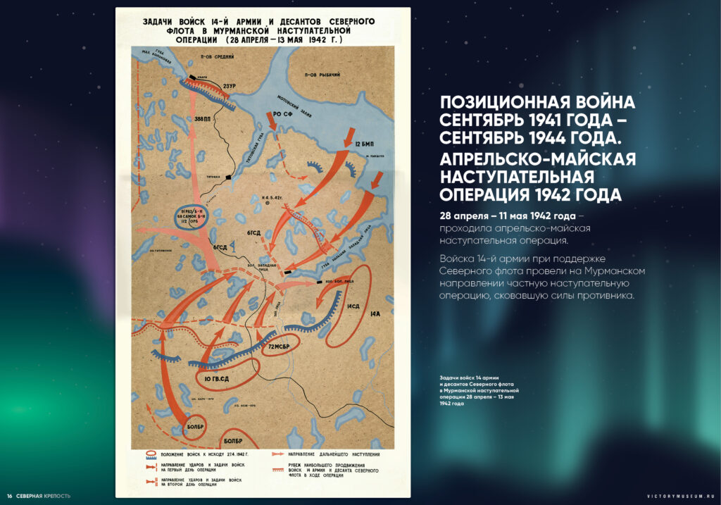 Severní pevnost — panel 16: Dubnovo-květnová útočná operace 1942