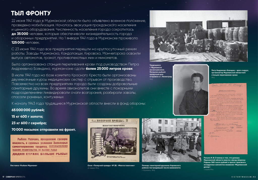 Severní pevnost — panel 17: Zázemí frontě (1)