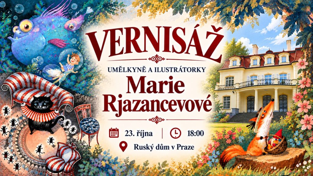 Vernisáž Marie Rjazancevové v Ruském domě v Praze