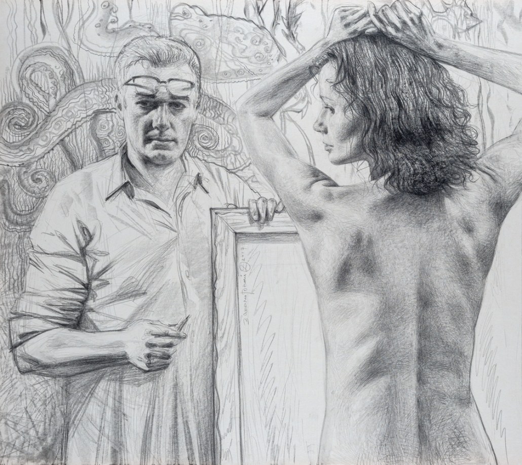 Олег Закоморный. «Художник и муза», 2017